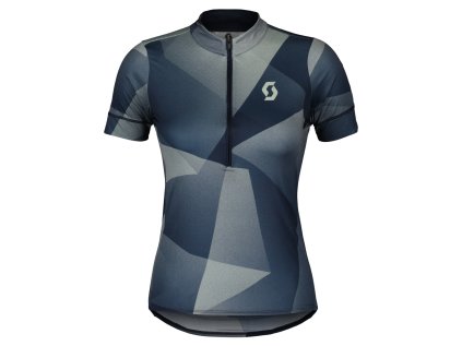 Scott Jersey W's Endurance 15 SS dark blue/fresh gre (Color Text dark blue/fresh green, Velikost S, filtr Scott)