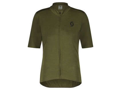 Scott Shirt M's Gravel Merino SS fir green/black (Color Text fir green/black, Velikost S, filtr Scott)