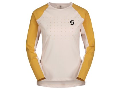 Scott Tee W's Trail Vertic Pro LS sugar pink/biscuit (Color Text sugar pink/biscuit beige, Velikost XS, filtr Scott)