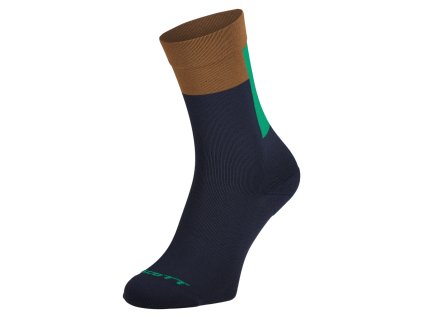 Scott Sock Block Stripe Crew dark blue/bread brown 4 (Color Text dark blue/bread brown, Velikost 45-47, filtr Scott)