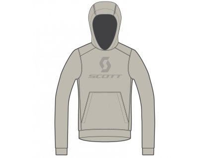 Dětská bunda s kapucí Scott Defined Mid (Color Text dust white, Velikost S, filtr Scott)