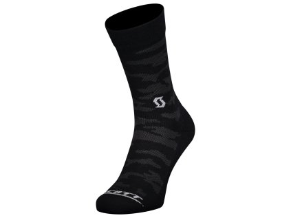 Scott Socks AS Trail Camo Crew black/dark grey (Color Text black/dark grey, Velikost 39-41, filtr Scott)