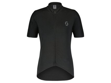 Dámský cyklistický dres Scott Gravel Merino kr. rukáv (Color Text black/dark grey, Velikost XS, filtr Scott)