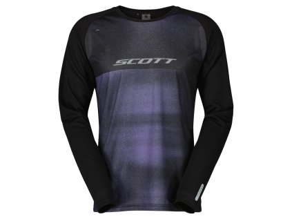 Scott Tee M's Trail Tuned LS black/swish purple (Color Text black/swish purple, Velikost XXL, filtr Scott)