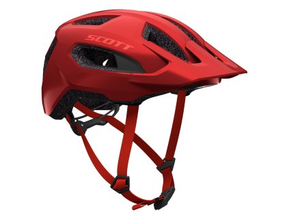 Cyklistická helma Scott Supra (CE) (Color Text striker red, Velikost 1 size, filtr Scott)