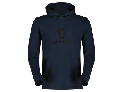 Mikina s kapucí Scott Defined Mid (Color Text dark blue, Velikost S, filtr Scott)