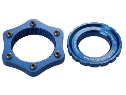 Adaptér Reverse kotouče diskové brzdy  centerlock/6-otv. Blue