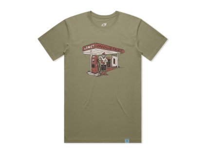 ONE INDUSTRIES tričko STATION (velikost S, barva olivová)