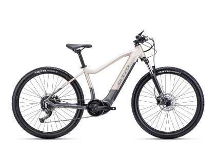 CTM RUBY 27,5" - matná šedá / stříbrná béžová . (Velikost rámu M (16"))