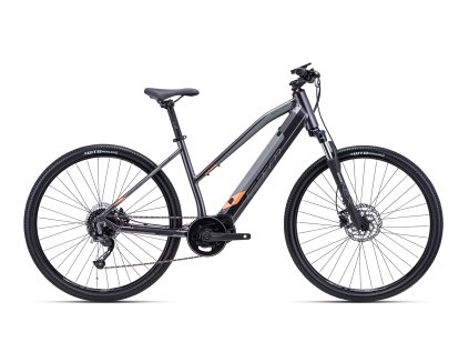 CTM SENZE lady - matná šedá / bledá ružová. (Velikost rámu L (18"))