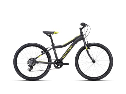 CTM ROCKY 1.0 - matná černá / limetková (Velikost rámu 13")