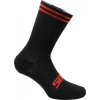 SIXS Merinos ponožky černá/červená I