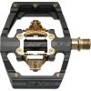 Pedály HT componets X2 black gold