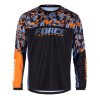 dres F RECKLESS dl. rukáv, černo-oranžový (velikost L, barva černá, oranžová)