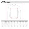 dres FORCE MTB ANGLE dlouhý rukáv, fluo-modrý (velikost L, barva modrá, fluo)
