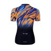 dres F LIFE LADY kr. rukáv, črn-modro-oranžový (velikost L, barva černá, oranžová)