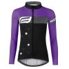 dres F SQUARE LADY dl. rukáv, černo-fialový (velikost S, barva černá, fialová)