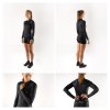 dres FORCE PURE LADY dlouhý rukáv, černý (velikost XXL, barva černá)