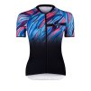 dres F LIFE LADY kr. rukáv, črn-modro-růžový (velikost S, barva černá, modrá)