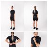 dres FORCE PURE LADY kr. rukáv, černý (velikost L, barva černá)