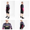 dres F RECKLESS dl. rukáv, černo-růžovo-fluo (velikost 3XL, barva růžová, černá)