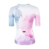 dres FORCE SPLASH LADY kr. rukáv, růžovo-modrý (velikost L, barva růžová, modrá)