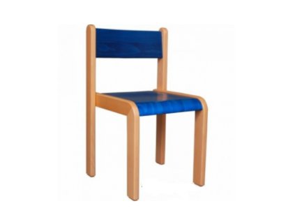 Školní dětská židle polo mořená modrá ( velikost 26,30,34,38cm )