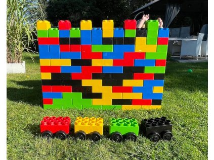 XXL stavebnice obří stavební díly pro děti snadné spojení, odolné vůči UV záření 141 dílů 1