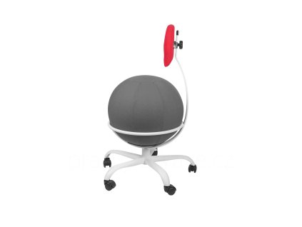 Balónová židle Air Seating bez područek šedo červená 1