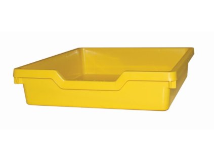 Dětský plastový úložný box zásuvka Single žlutá