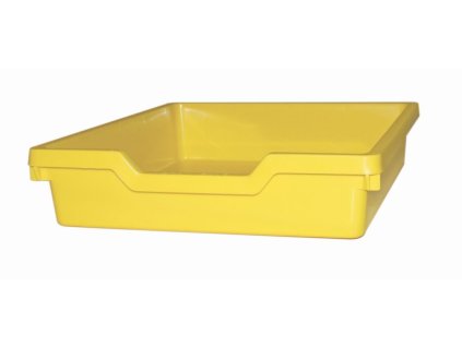 Dětský plastový úložný box zásuvka Single pastelově žlutá