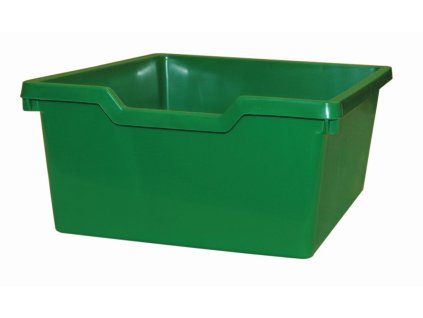 Dětský plastový úložný box zásuvka Double zelená