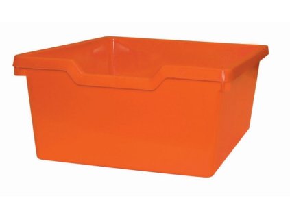 Dětský plastový úložný box zásuvka Double oranžová