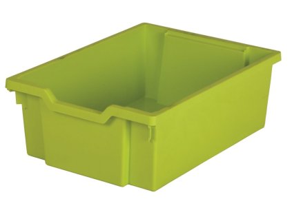 Dětský plastový úložný box zásuvka Double limetková