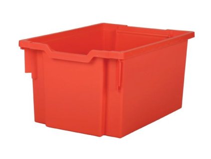 Dětský plastový úložný box zásuvka double F25 červená