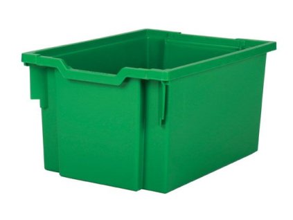 Dětský plastový úložný box zásuvka double F25 zelená