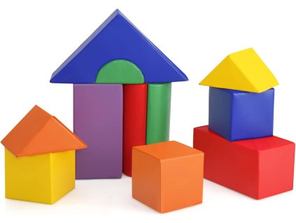 Amada 11 ks molitanových stavebnicových dílů XXL potah koženka 1