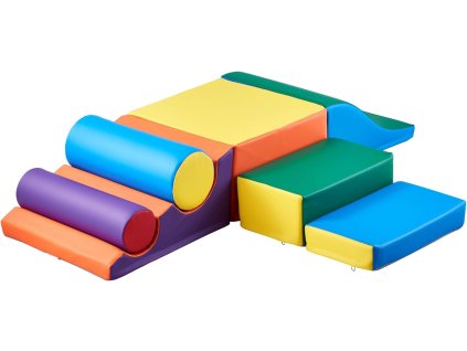 Venda molitanová 7dílná sada, stavební kostky z koženky pro předškoláky 4