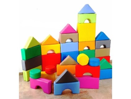 Molitanová stavebnice Bonty ( 34 dílů ) koženka duha 1