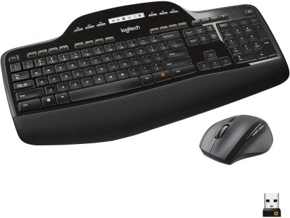 Logitech ergonomická bezdrátová myš s klávesnicí a podložkou zápěstí 1