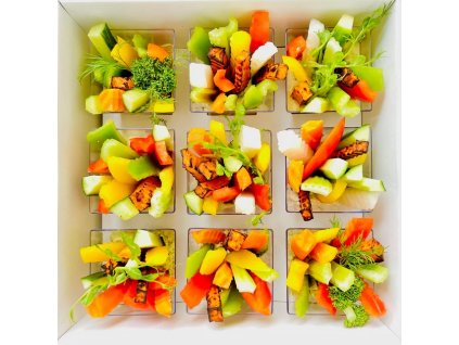 Boxík Variace zeleninových crudités