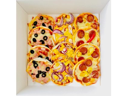 Boxík variace chutí mini pizza 12 kusů