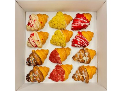 Boxík variace mini croissantů po francouzském stylu