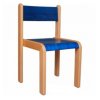 Školní dětská židle polo mořená modrá ( vel. 42,46cm )