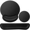 Azeka Sada 3 v 1 ergonomická podložka pod myš s gelovým polštářkem + podložka pod zápěstí z paměťové pěny + podložka na nápoje 1
