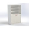 Skříň s 4 policemi a dvojitými dvířky MIKI PLUS 3