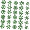 Dřevěné výřezy ve tvaru sněhových vloček 150ks 1