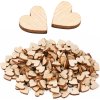 200 kusů dřevěných srdíček Valentýn pro děti 1