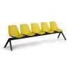 Plastová lavice do čekáren MONOSHELL 5 sedák 2
