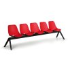 Plastová lavice do čekáren MONOSHELL 5 sedák 1